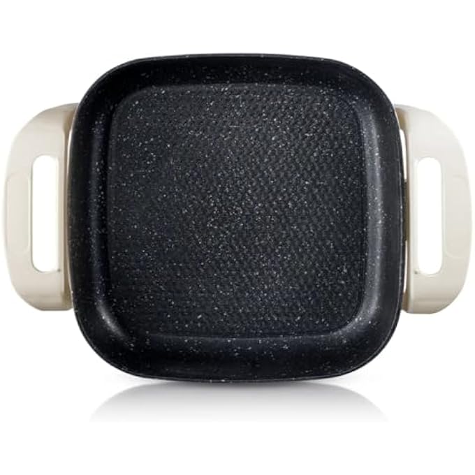 FITTO Electric Frying Pan NonStick  MultiFunction Skillet For Cooking Frying Sauting  Grilling  Rapid Heating With Adjustable Temperature Control  ScratchResistant Surface  Easy CleanUp - Image 4