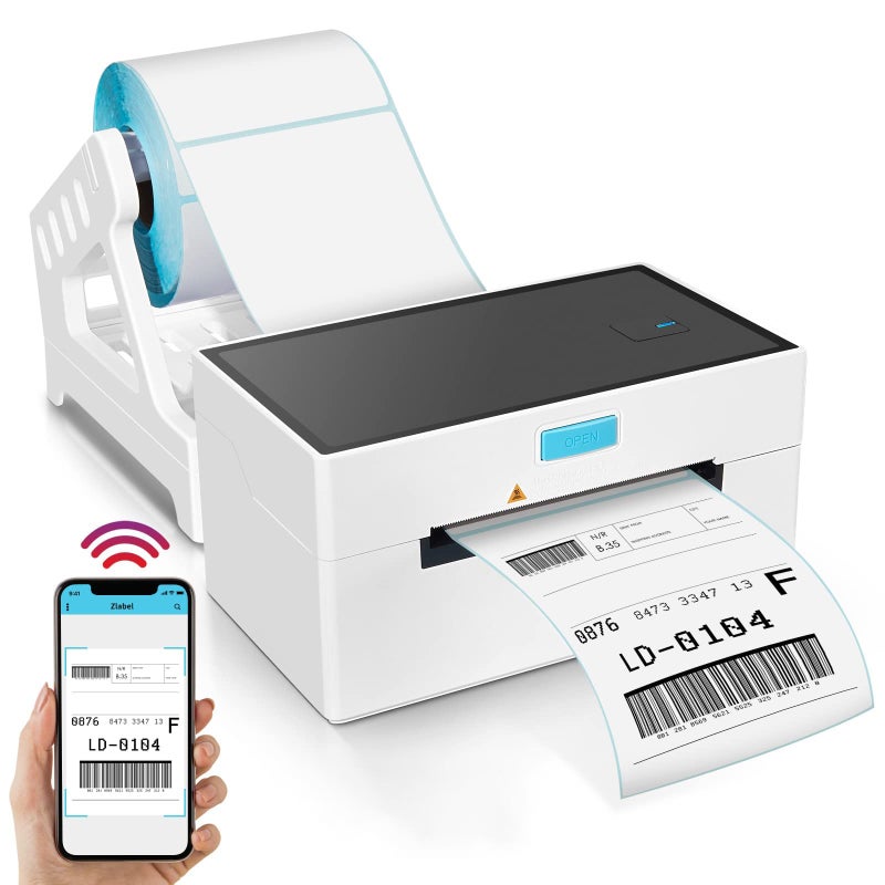 Thermal Shipping Label Printer, BT, 160mm/s 4×6 Wireless Label Maker Machine for Small Business Home Packages, Support, Ebay, Etsy, Shopify, UPS, FedEx, USPS, Multiple Systems - Image 1