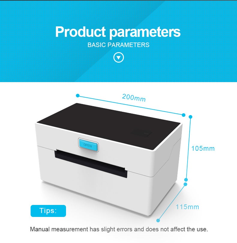 Thermal Shipping Label Printer, BT, 160mm/s 4×6 Wireless Label Maker Machine for Small Business Home Packages, Support, Ebay, Etsy, Shopify, UPS, FedEx, USPS, Multiple Systems - Image 4