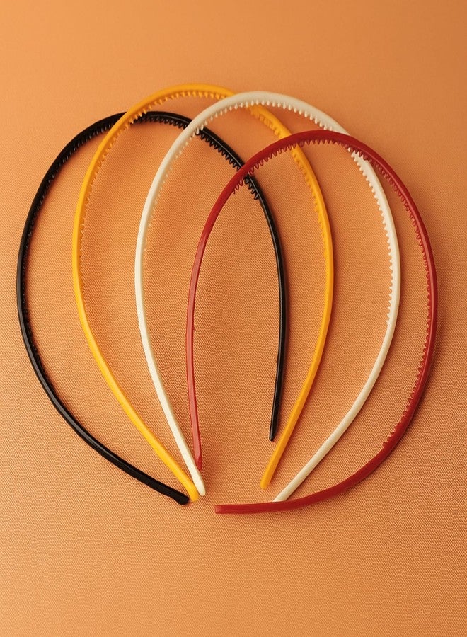 التعارف مجموعة آنا كرييشنز المكونة من 12 قطعة من عصابات الرأس البلاستيكية ذات الأسنان، متينة وخفيفة الوزن، مناسبة للرياضة، للنساء والفتيات والمراهقات والأطفال - 0.5 سم، إكسسوارات شعر مانعة للانزلاق (لمسة نهائية لامعة) (لامعة، 0.5 سم) - Image 2