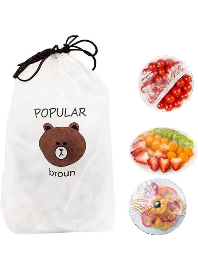 Plastic Food Storage Bags 100 Pieces – Disposable Food & Fruit Storage Bags for Kitchen and Refrigerator – Clear Multipurpose Food Storage Bags - Image 3