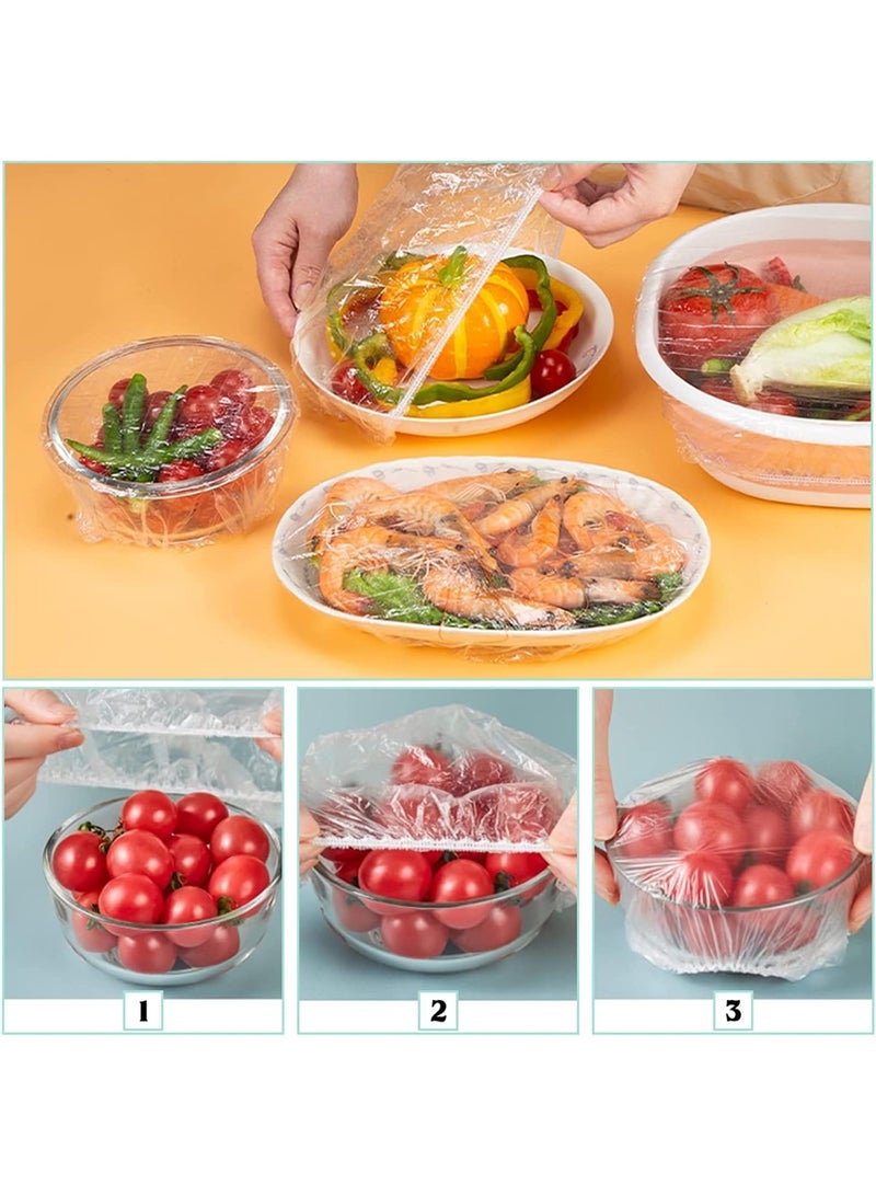 Plastic Food Storage Bags 100 Pieces – Disposable Food & Fruit Storage Bags for Kitchen and Refrigerator – Clear Multipurpose Food Storage Bags - Image 5