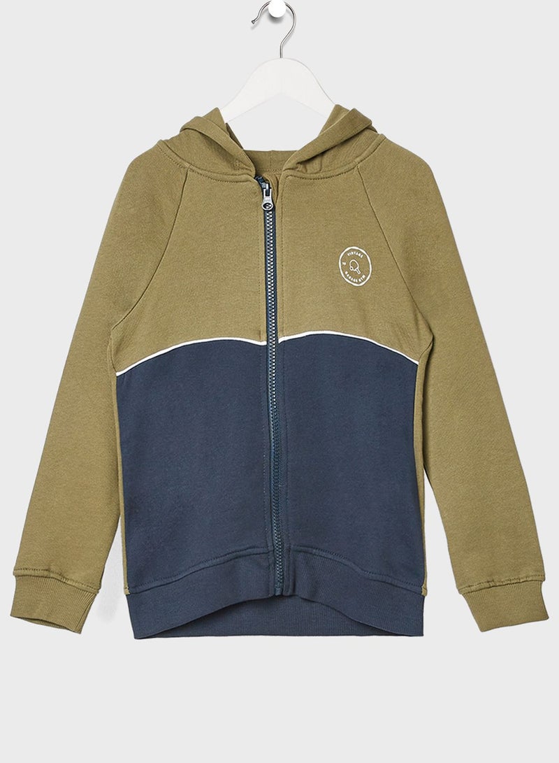 NAME IT Kids Color Block Hoodie  - Image 1