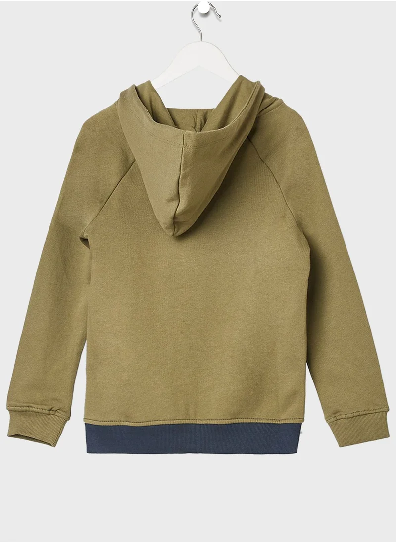 NAME IT Kids Color Block Hoodie