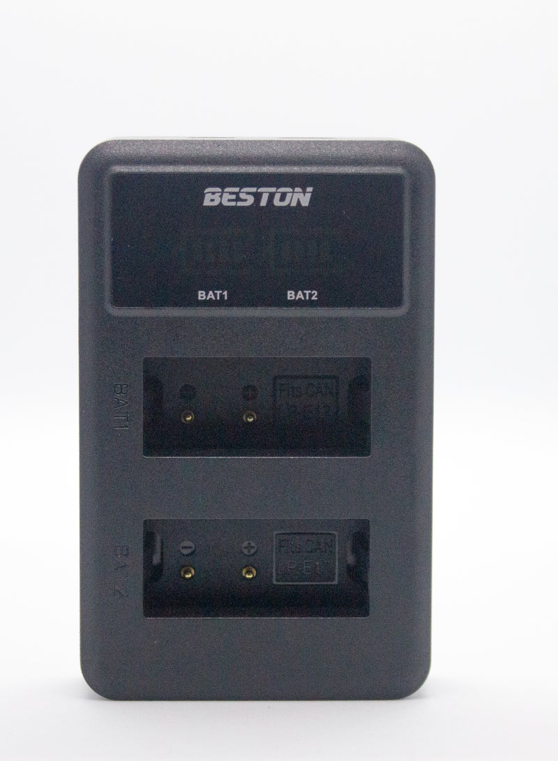 BESTON Beston Charger Double Ports for Canon E17 Batteries: Dual-port charger for Canon E17 batteries, offering efficient power management for your gear. - Image 4