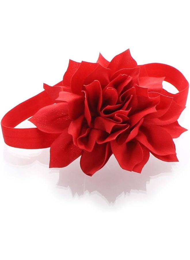 My Lello Petal Flower Headbands Girls Toddler Mixed Colors 2-Pack (Red/Green) - Image 5