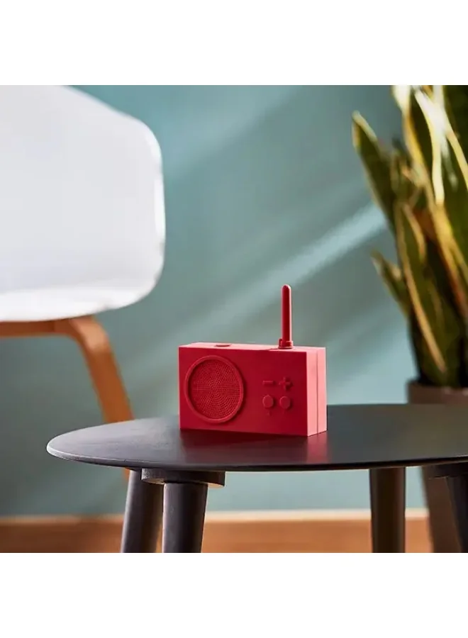 LEXON DARK RED Tykho 3 Fm Radio Bluetooth Splash Proof Speaker  | Best Price UAE