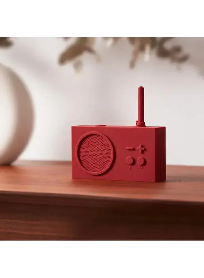 LEXON DARK RED Tykho 3 Fm Radio Bluetooth Splash Proof Speaker  | Best Price UAE