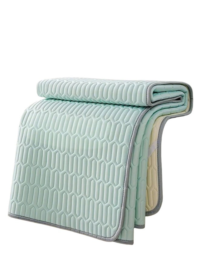 Anna 100x150cm Summer Foldable Air Conditioning Mat - Cooler Silk Mattress with Latex Padding  - Image 1