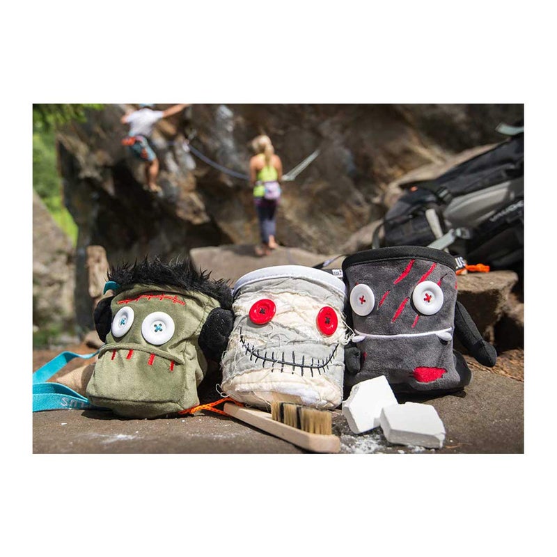 8B+ 8BPLUS 8BPLUS Chalk Bag for Climbing, Bouldering, Belt and Giftbox Included - Wide Opening - Brush Holders, for Left & Right Handers (Stan) - Image 2