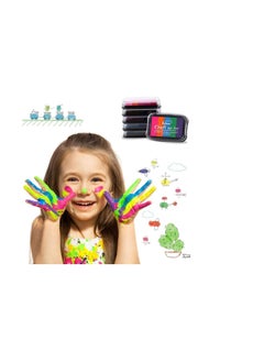 Excefore Craft Large Ink Pad for Rubber Stamps Washable Safe Stamp Pads for Kids Non-Toxic Set of 6 DIY Multicolor Rainbow Ink Pads in 30 Colors  - Image 3