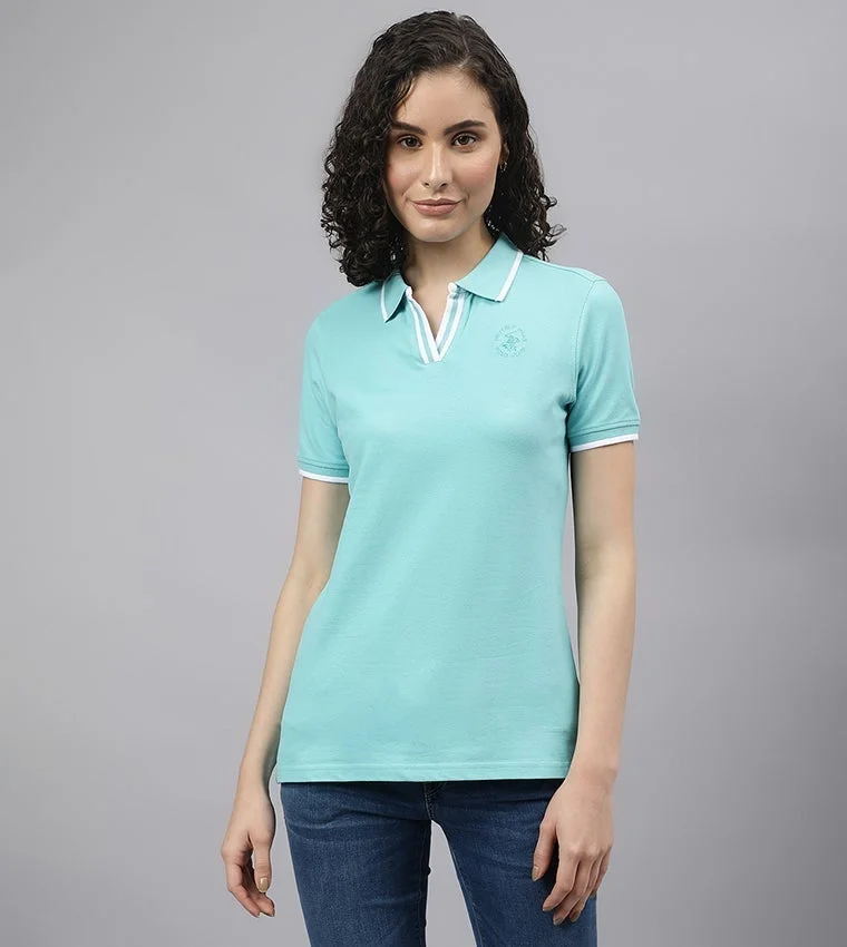 Beverly Hills Polo Club Plain Collared Short Sleeves Polo T-Shirt