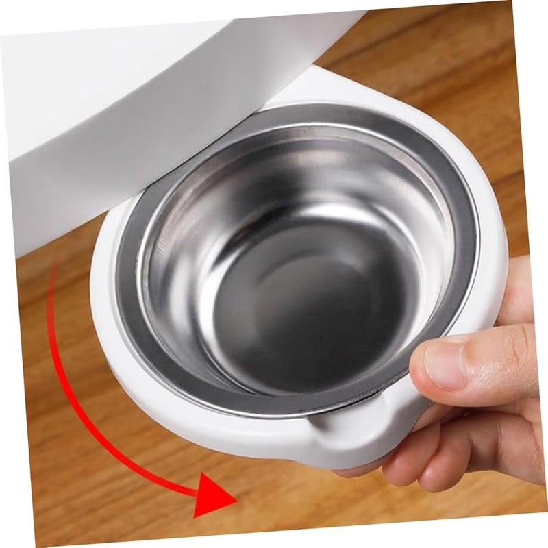 Stainless Steel Rotating Ashtray Self Adhesive Hidden Desk Mount Easy Clean Cigar Ash Tray - Image 5
