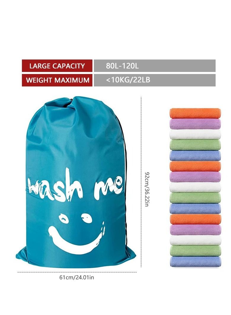 Nylon Laundry Bag Travel Storage Pouch Machine Washable Dirty Clothes Organizer - Image 4