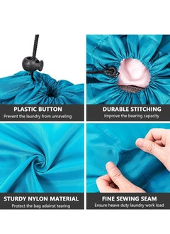 Generic Altheqa Nylon Laundry Bag Travel Storage Pouch Machine Washable Dirty Clothes Organizer  - Image 3