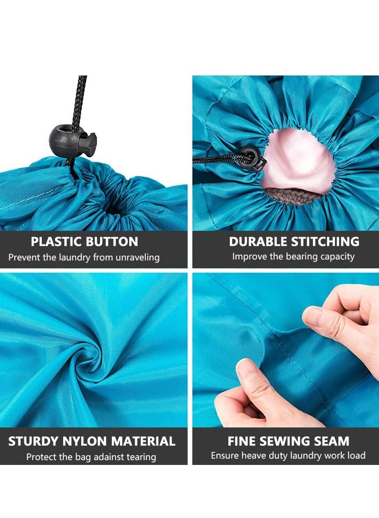 Nylon Laundry Bag Travel Storage Pouch Machine Washable Dirty Clothes Organizer - Image 3
