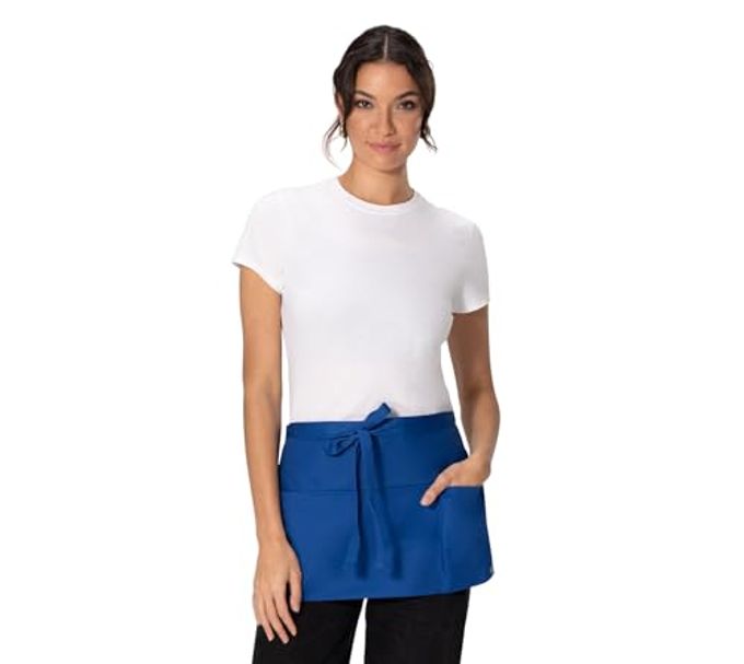 Chef Works Unisex Waitress Apron, Royal, One Size