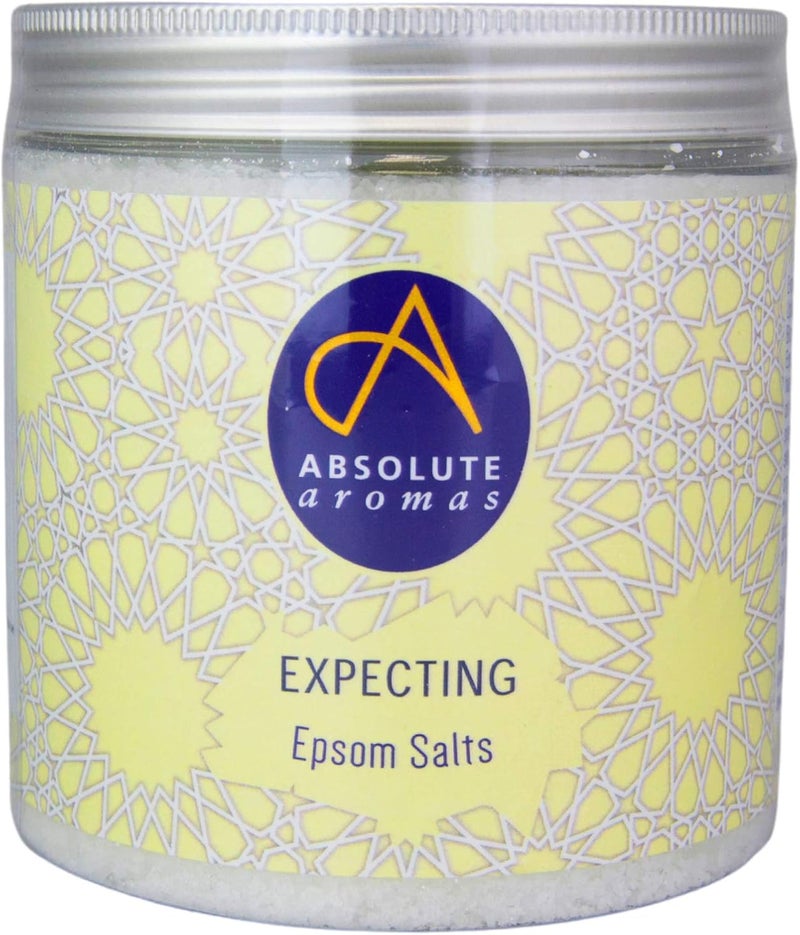 Absolute Aromas Expecting Epsom Salt 575g Magnesium Sulphate Infused with 100 Pure Neroli Petitgrain and Tangerine Essential Oils