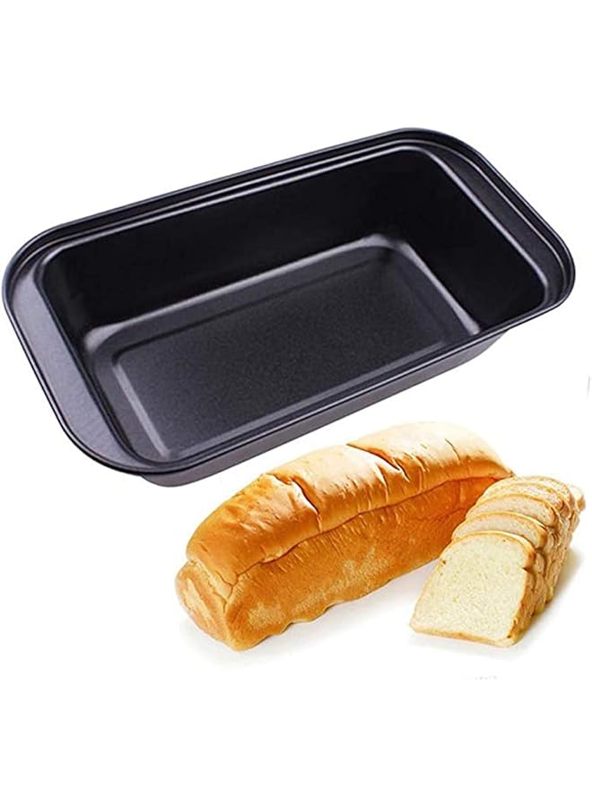 Cozy Carbon Steel Baking Cake Mold Rectangle Non Stick Bread Toast Mould Loaf Pans Black - Image 3