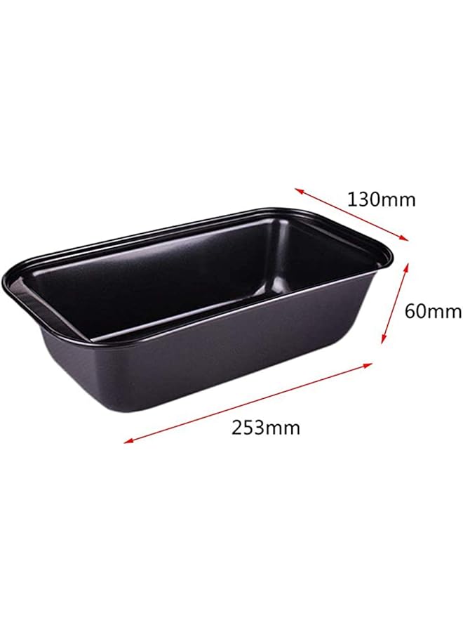 Cozy Carbon Steel Baking Cake Mold Rectangle Non Stick Bread Toast Mould Loaf Pans Black - Image 2
