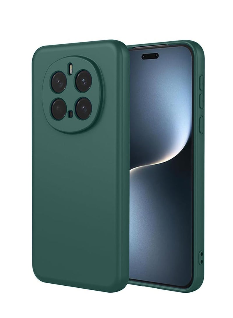 Wtech Honor Magic7 Pro 5G 2024 Premium Soft Liquid Silicone Case Cover - Dark Green - Image 1
