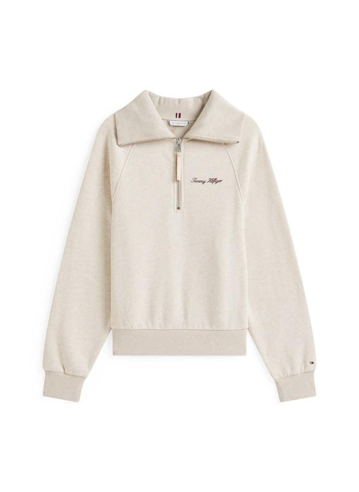 TOMMY HILFIGER Logo Half Zip Sweatshirt - Image 5