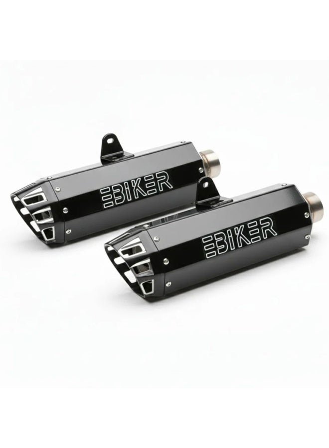 Ebiker Motorcycle E Biker Dual Exhaust System for Yamaha Raptor 700 2015+ - Image 1