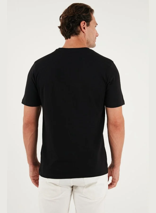 Buratti  Buratti Cotton Printed Regular Fit Crew Neck T Shirt Men's T SHIRT 59020205 for Men | Best Price UAE