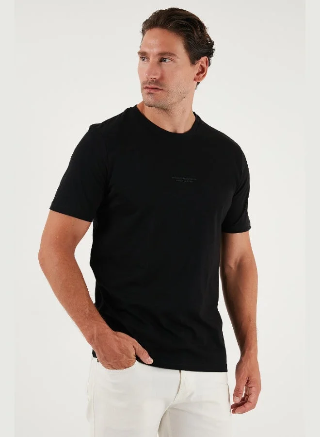 Buratti  Buratti Cotton Printed Regular Fit Crew Neck T Shirt Men's T SHIRT 59020205 for Men | Best Price UAE