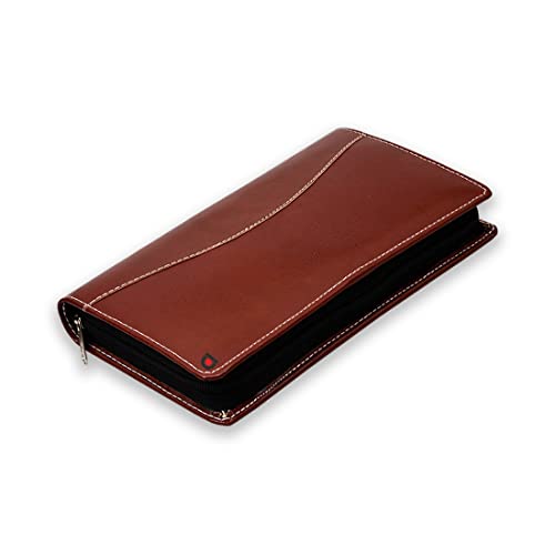COI Brown Cheque Book Holder/Expanding Files Folder Documents/Office Stationary Items for Men & Women - Image 1