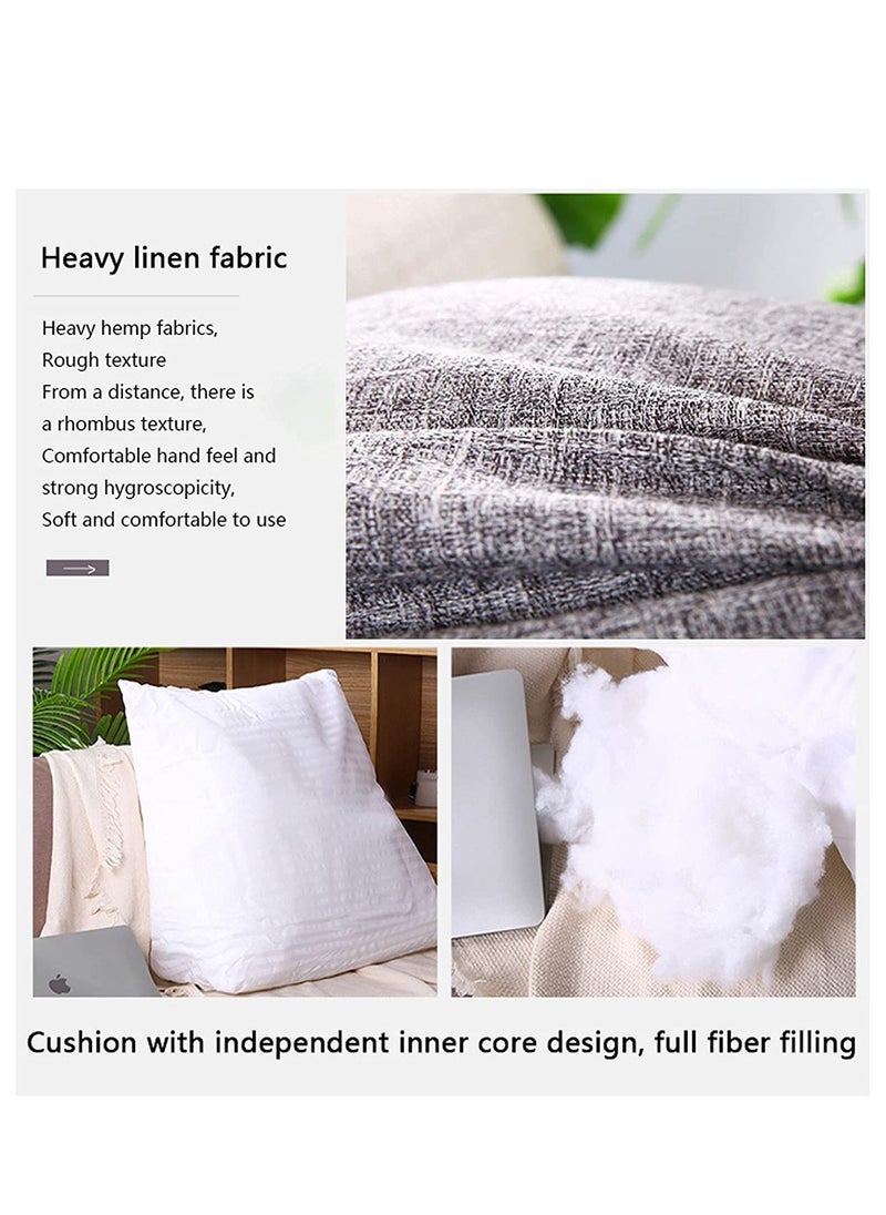 Arabest - Bed Wedge Pillow Adjustable Reading Throw Cushions for Sleeping Triangular Bedrest Lumbar Neck Back Support Pillows with Removable Linen Cover - Image 1