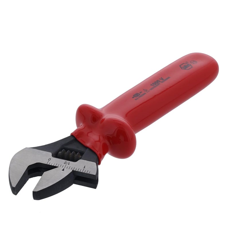 Wiha Insulated Adjustable Wrench 8 in Red - Image 2