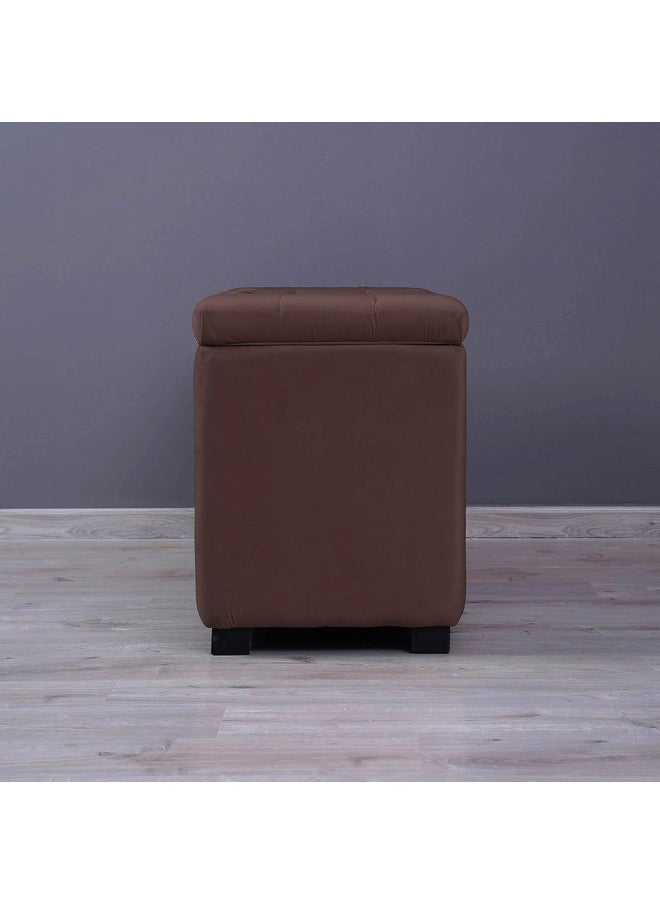 Pan Home Emirates Gigastorage Bench-Velvet~Brown  - Image 1