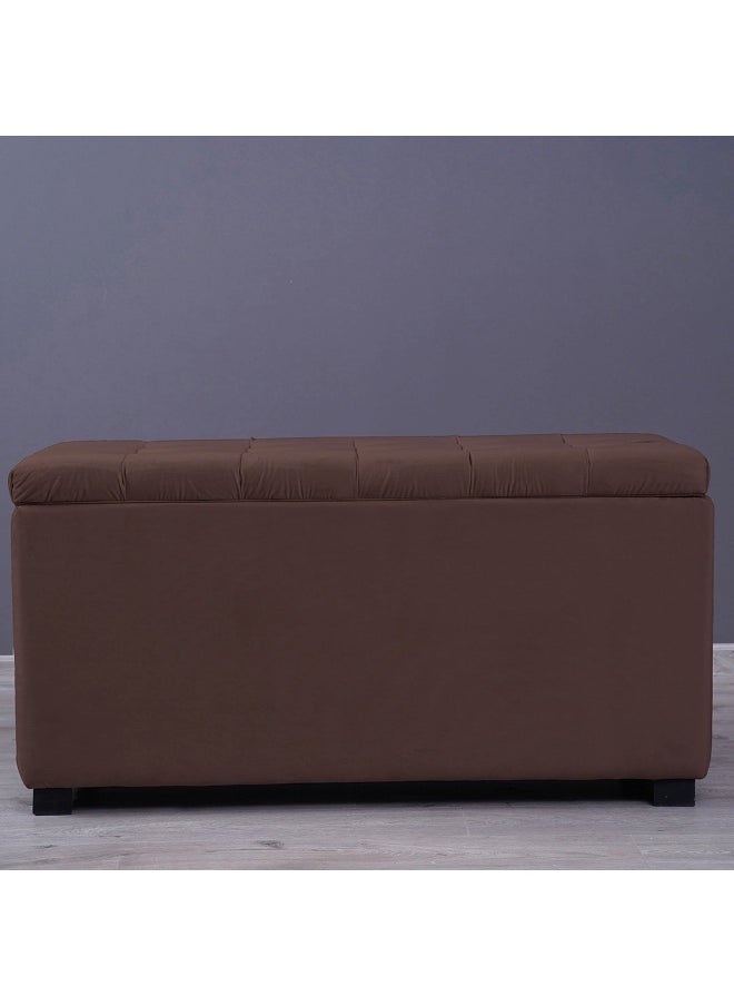 Pan Home Emirates Gigastorage Bench-Velvet~Brown  - Image 3