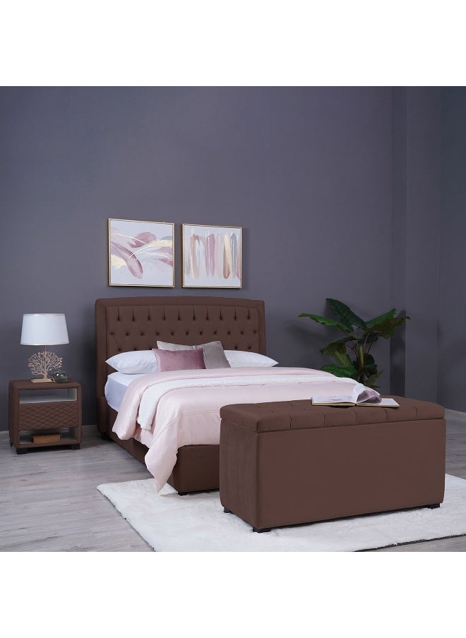 Pan Home Emirates Gigastorage Bench-Velvet~Brown  - Image 5