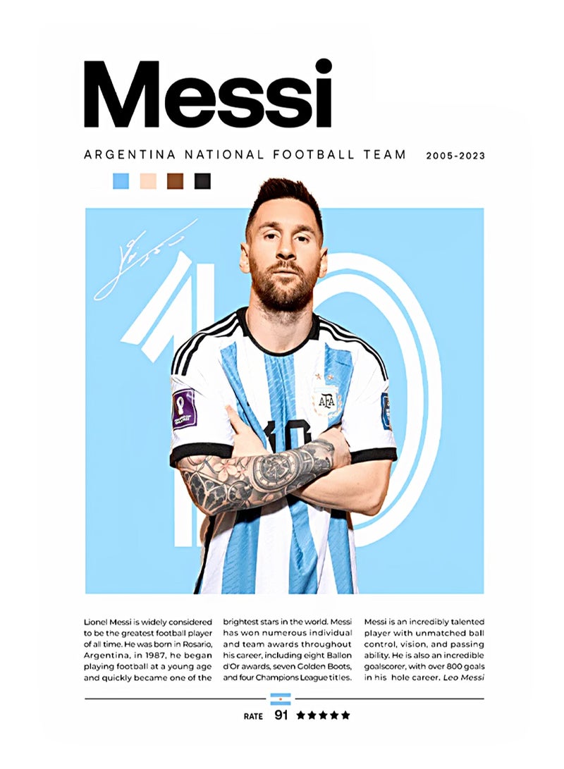 منخفض ملصق فني جداري لديكور المنزل بدون إطار 21×30 سم