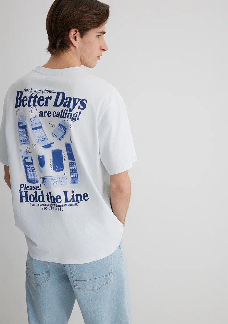 MAVI Better Days Printed Blue T-Shirt