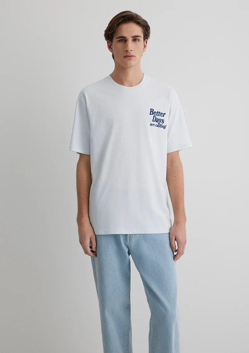 MAVI Better Days Printed Blue T-Shirt