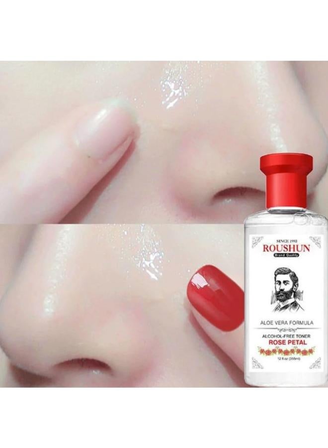 ROUSHUN 2Pcs Roushun Skin Toner 355 Ml With Aloe Vera And Rose Petals - Image 3