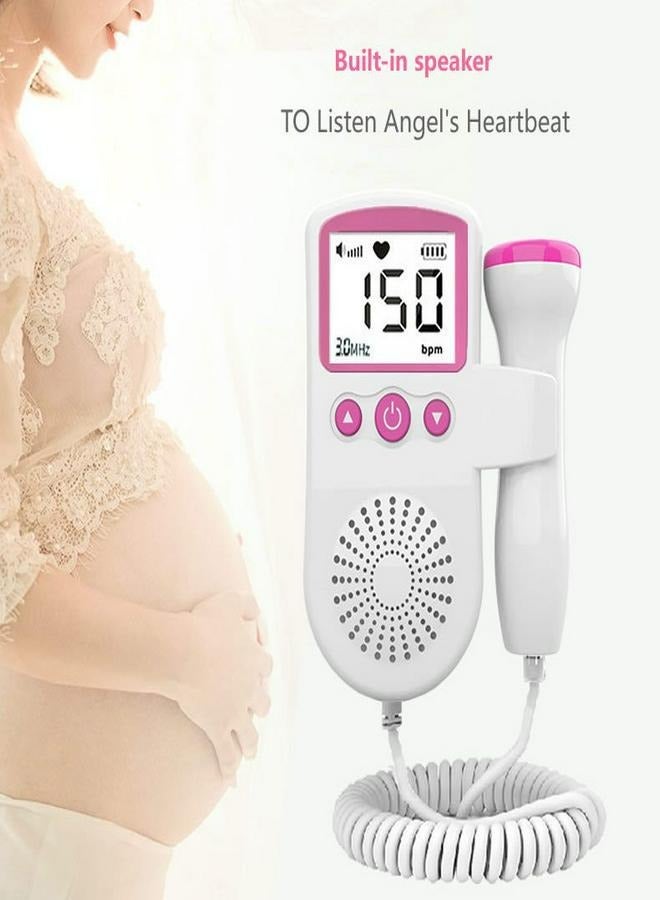 Generic Portable Ultrasound Doppler Fetal Heart Rate Monitor with LCD Screen, High-Sensitivity Probe, Noise Reduction, and Dual Listening Modes  - Image 1