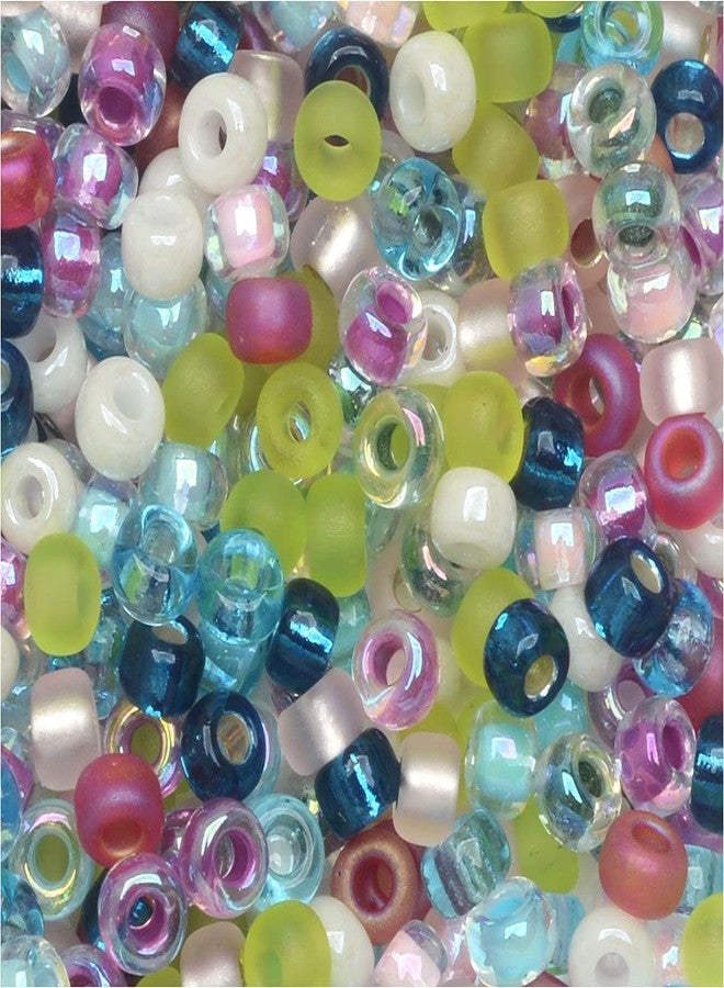 Miyuki Round Rocaille Seed Beads Size 8/0 22 Gram Tube Spring Flowers Mix