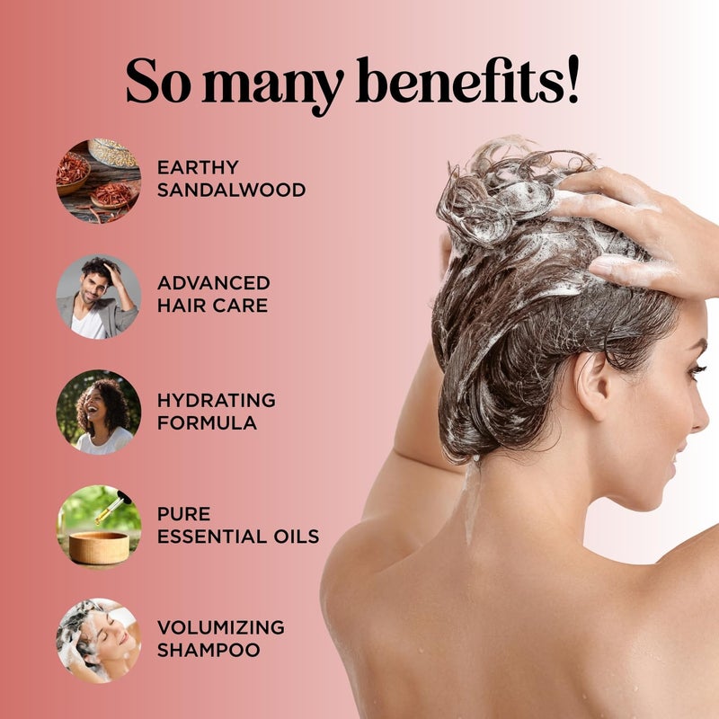 Honeydew Folimax Biotin Shampoo for Thinning Hair - Volumizing Biotin Shampoo for Men & Women's Fine and Thin Hair with Zinc & Rosemary Oil - Color Safe Vegan Sulfate Silicone & Paraben Free (Sandalwood Scent) - Image 2