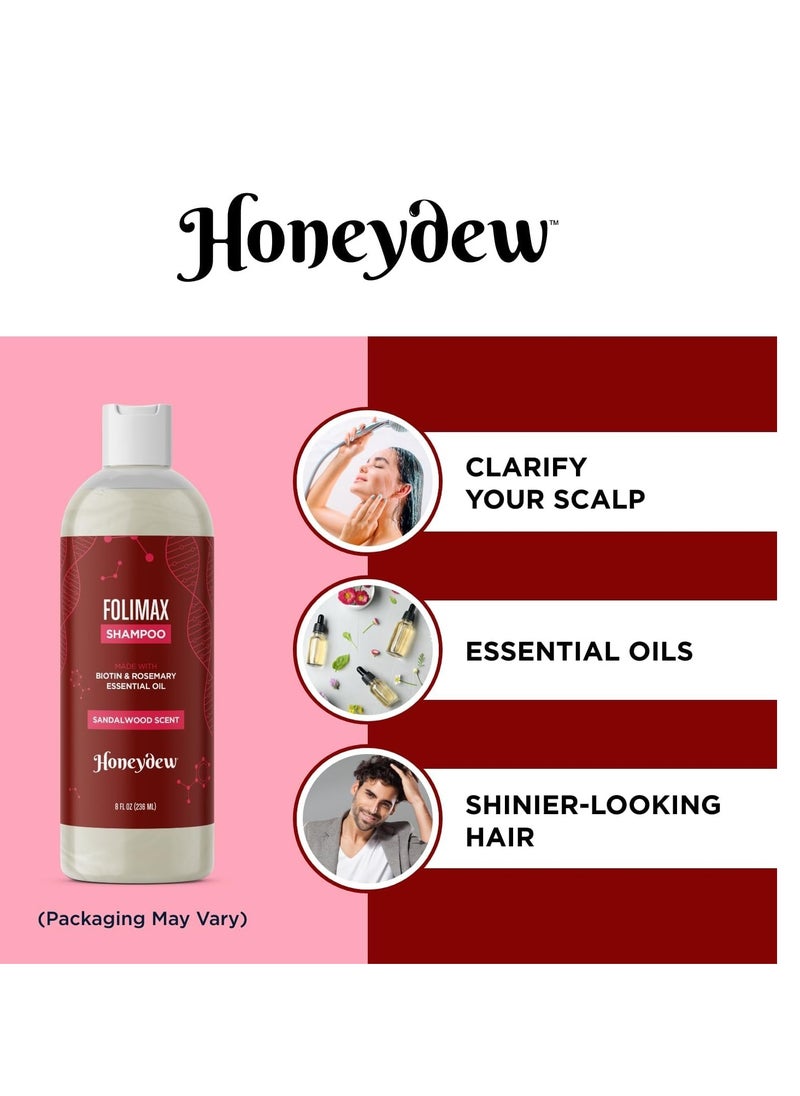 Honeydew - Volumizing Biotin Shampoo and Conditioner Set - Sulfate Free Shampoo and Conditioner for Dry Damaged Hair Care - Thinning Hair Shampoo and Conditioner with Nourishing Biotin and Rosemary Oil (8oz) - Image 1