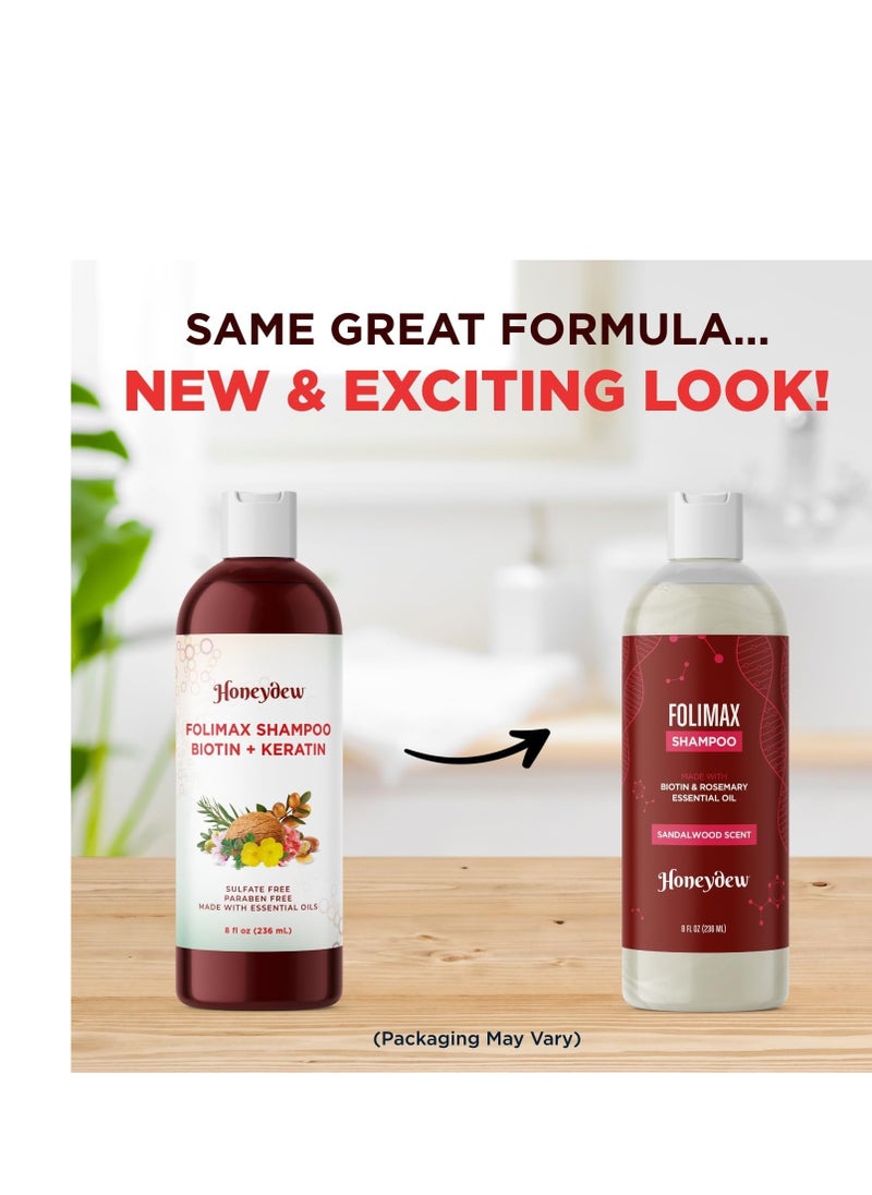 Honeydew - Volumizing Biotin Shampoo and Conditioner Set - Sulfate Free Shampoo and Conditioner for Dry Damaged Hair Care - Thinning Hair Shampoo and Conditioner with Nourishing Biotin and Rosemary Oil (8oz) - Image 1
