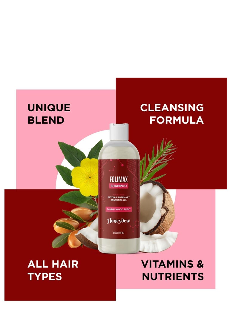 Honeydew - Volumizing Biotin Shampoo and Conditioner Set - Sulfate Free Shampoo and Conditioner for Dry Damaged Hair Care - Thinning Hair Shampoo and Conditioner with Nourishing Biotin and Rosemary Oil (8oz) - Image 1