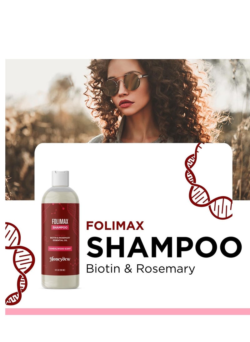 Honeydew - Volumizing Biotin Shampoo and Conditioner Set - Sulfate Free Shampoo and Conditioner for Dry Damaged Hair Care - Thinning Hair Shampoo and Conditioner with Nourishing Biotin and Rosemary Oil (8oz) - Image 1