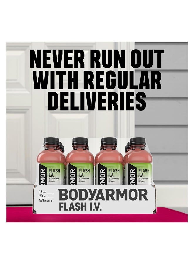 BODYARMOR Flash I.V. Electrolyte Beverage, Orange, Hydration Drink with Coconut Water For Rapid Rehydration, Post Workout Recovery, 20 Fl Oz (Pack of 12) - Image 5