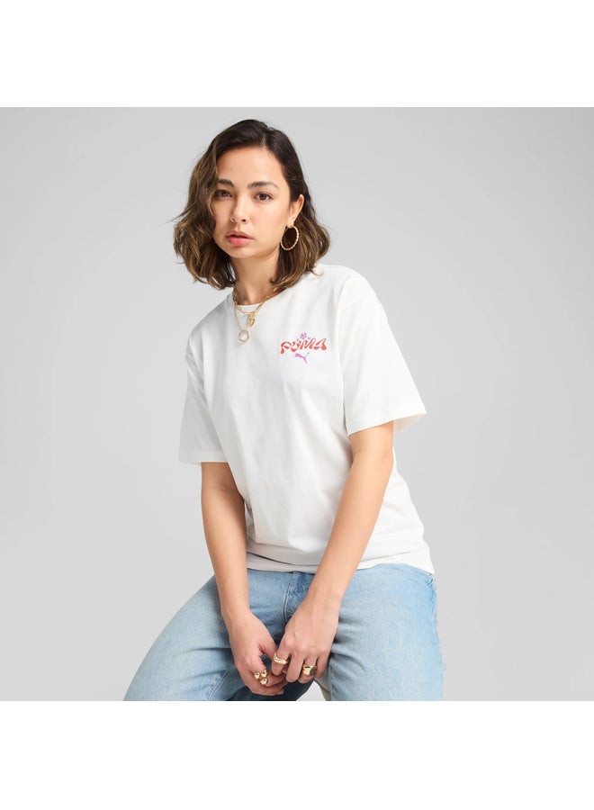 PUMA WARDROBE ESS FLORAL PACK Relaxed Graphic Tee - Image 3