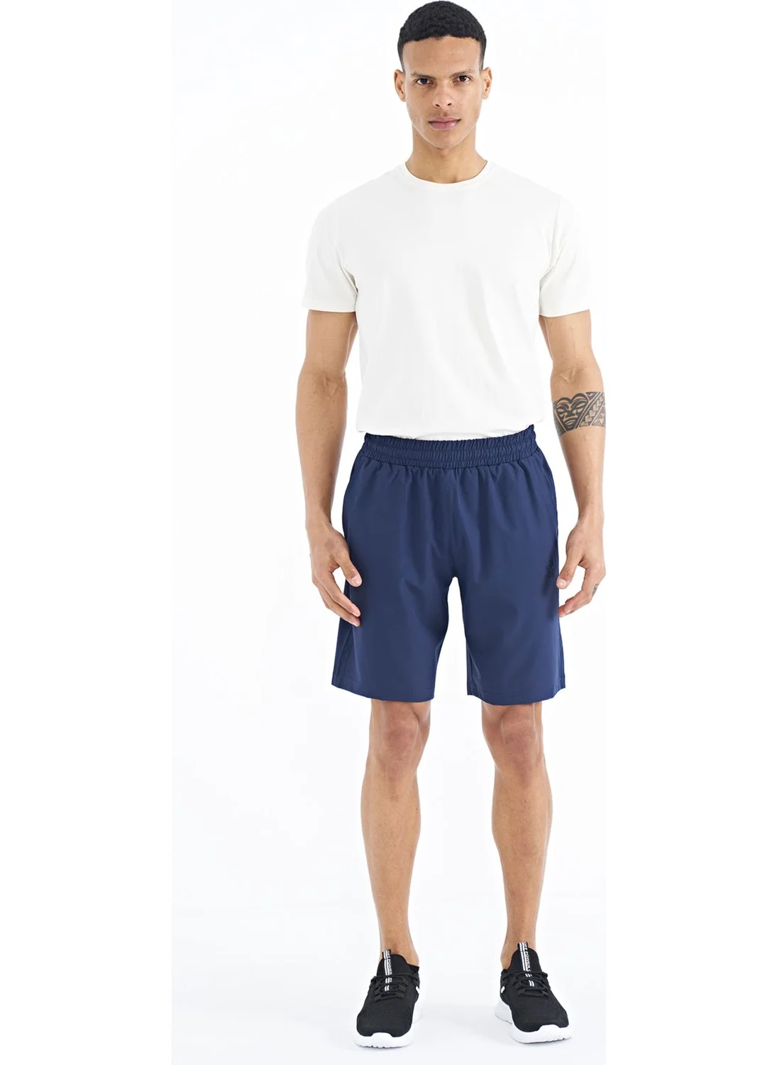 Tommy Life Indigo Side Pocket Detailed Elastic Men's Shorts - 81238