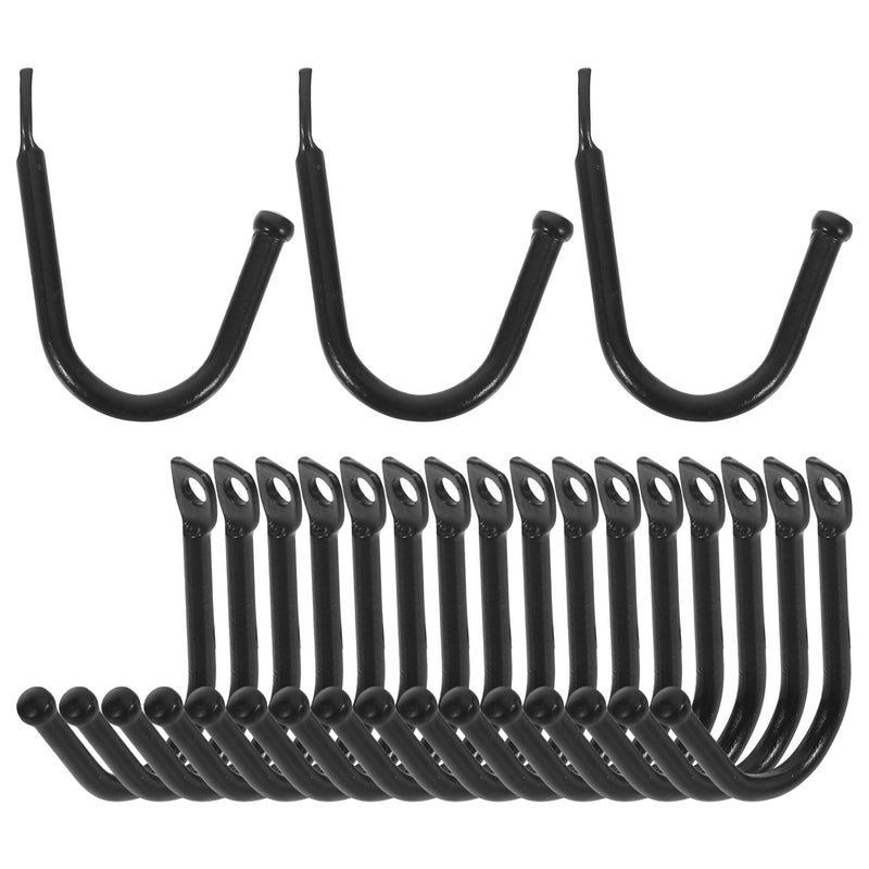 Heavy Duty Wall Hooks 20 Pack Wrought Iron For Garage Garden Tool Storage - Image 2